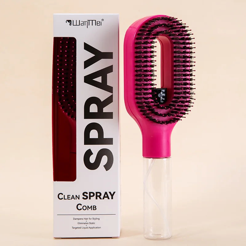 Brosse à cheveux 2-en -1 / Spray