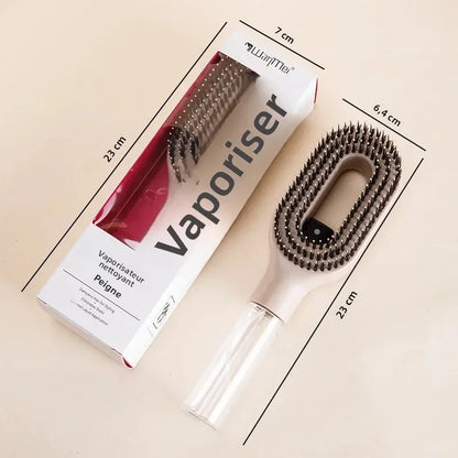 Brosse à cheveux 2-en -1 / Spray
