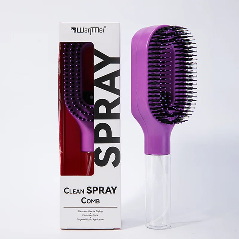 Brosse à cheveux 2-en -1 / Spray