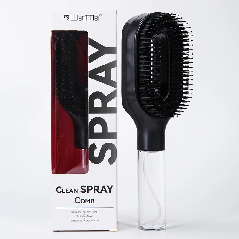 Brosse à cheveux 2-en -1 / Spray