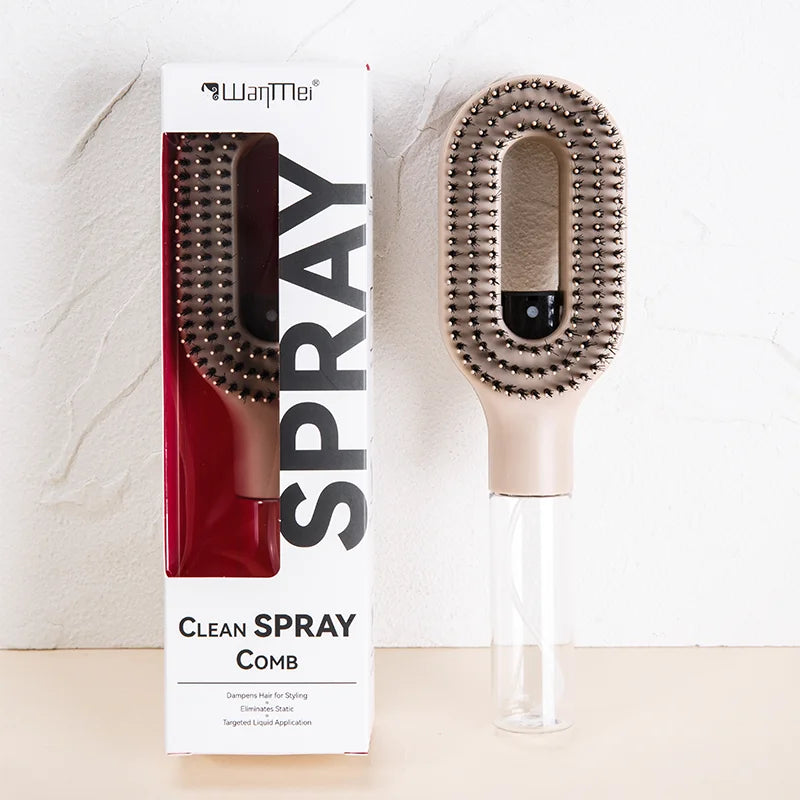 Brosse à cheveux 2-en -1 / Spray
