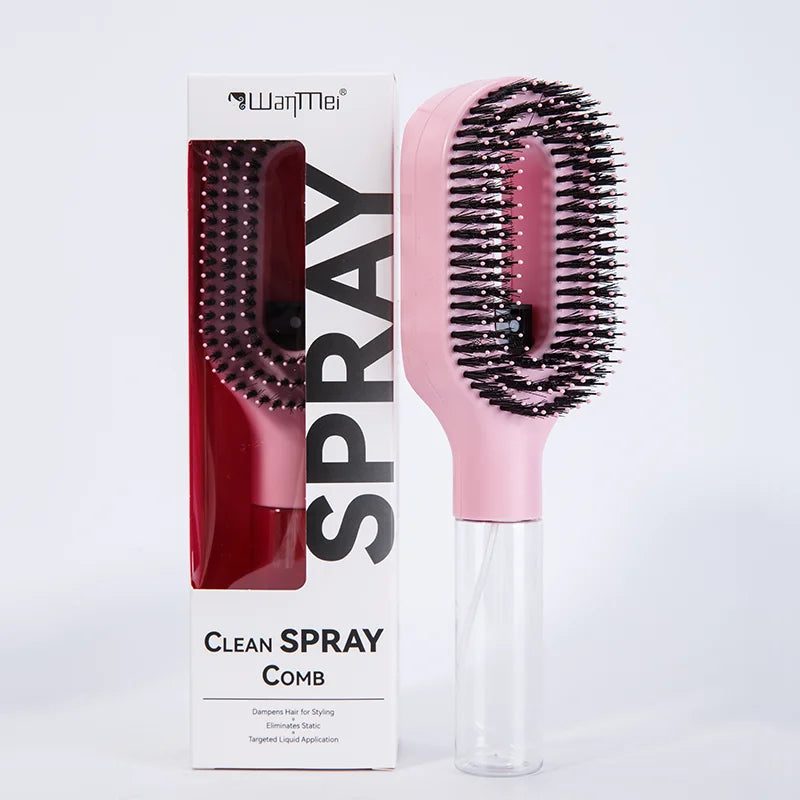 Brosse à cheveux 2-en -1 / Spray
