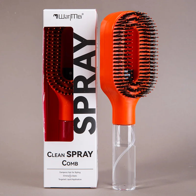 Brosse à cheveux 2-en -1 / Spray